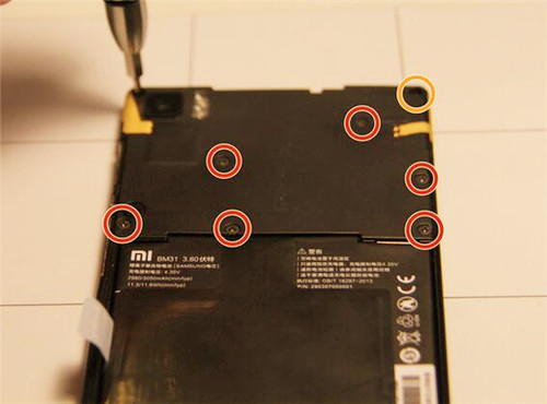 小米3电池更换拆解教程